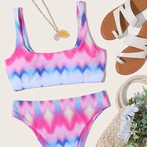 🔴 Tie Dye High Leg Bikini *New*